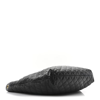 Saint Laurent Lambskin Quilted Maxi Icare Shopping Tote Black 5 of 10