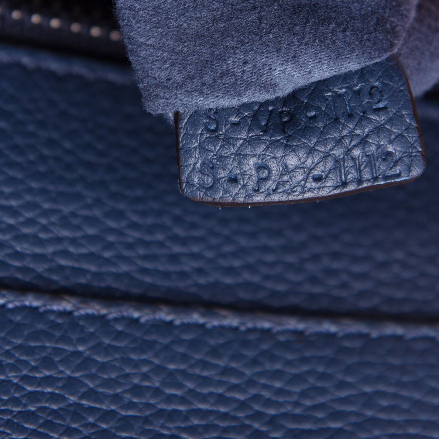 Drummed Calfskin Mini Luggage Petrol