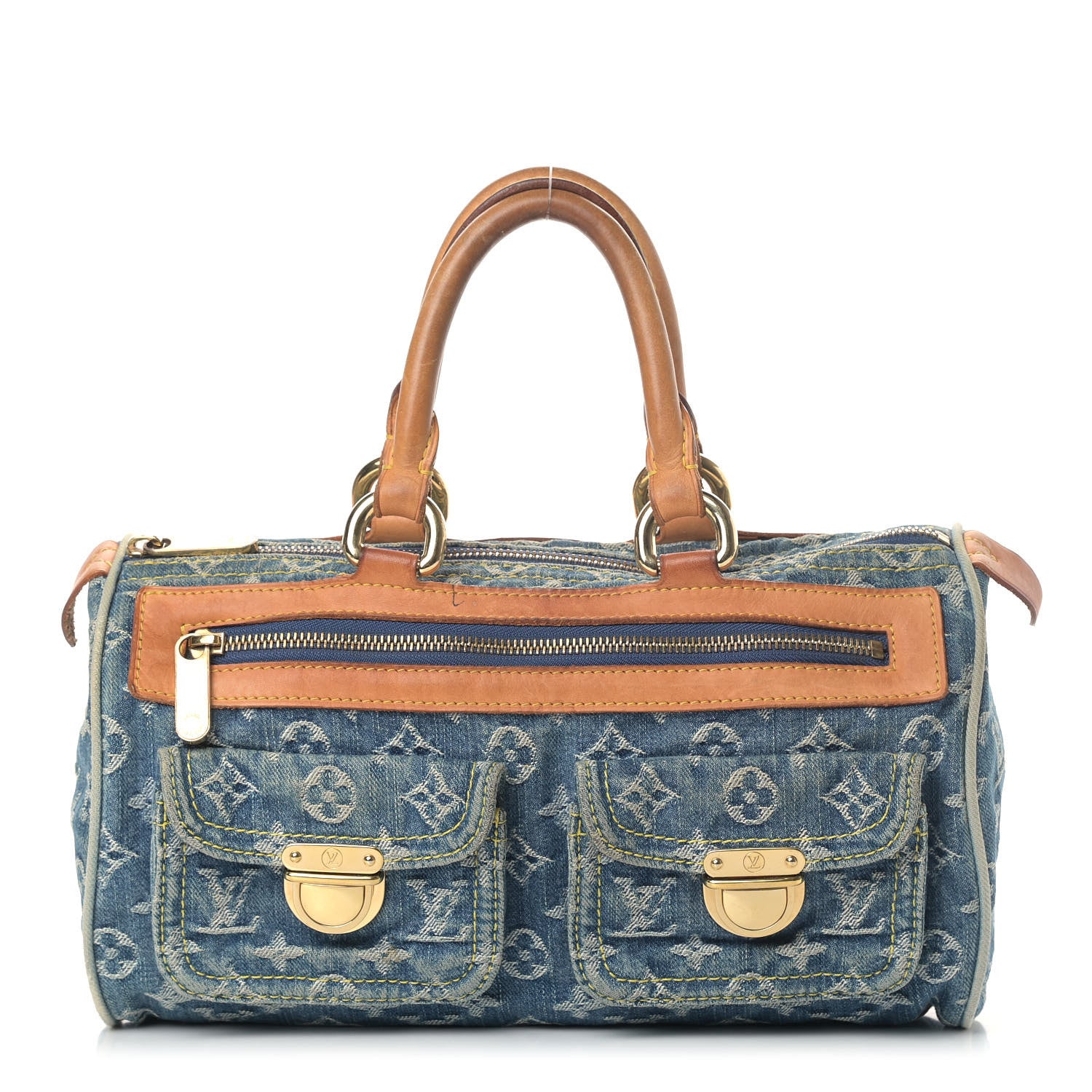 Louis Vuitton Monogram Denim Neo Speedy Blue 1 of 8
