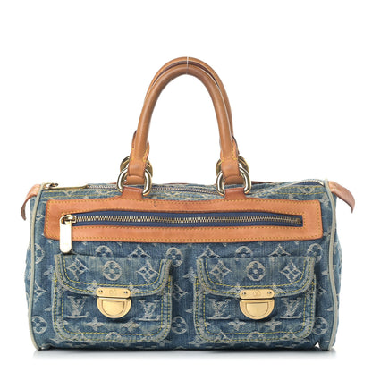 Louis Vuitton Monogram Denim Neo Speedy Blue 1 of 8