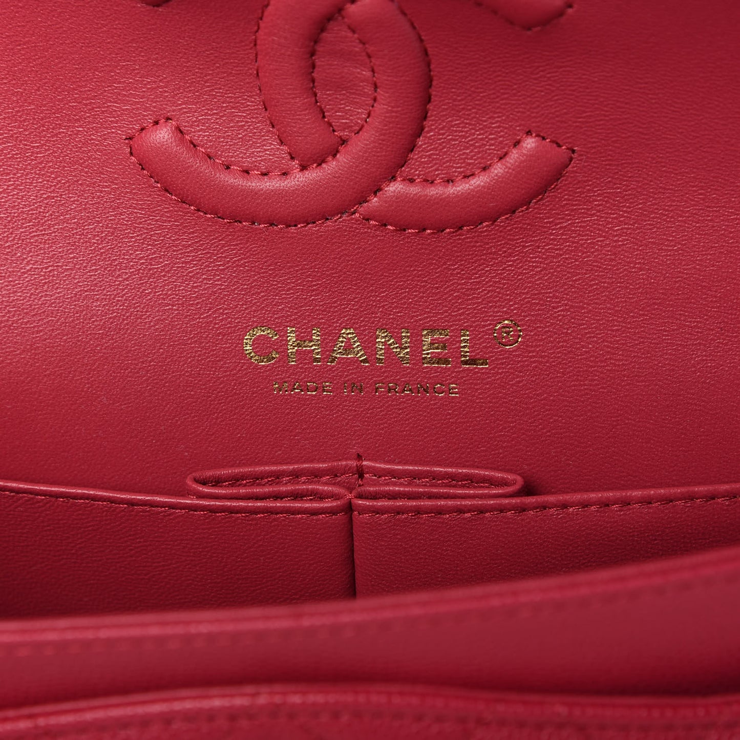 Caviar Quilted Small Double Flap Dark Pink