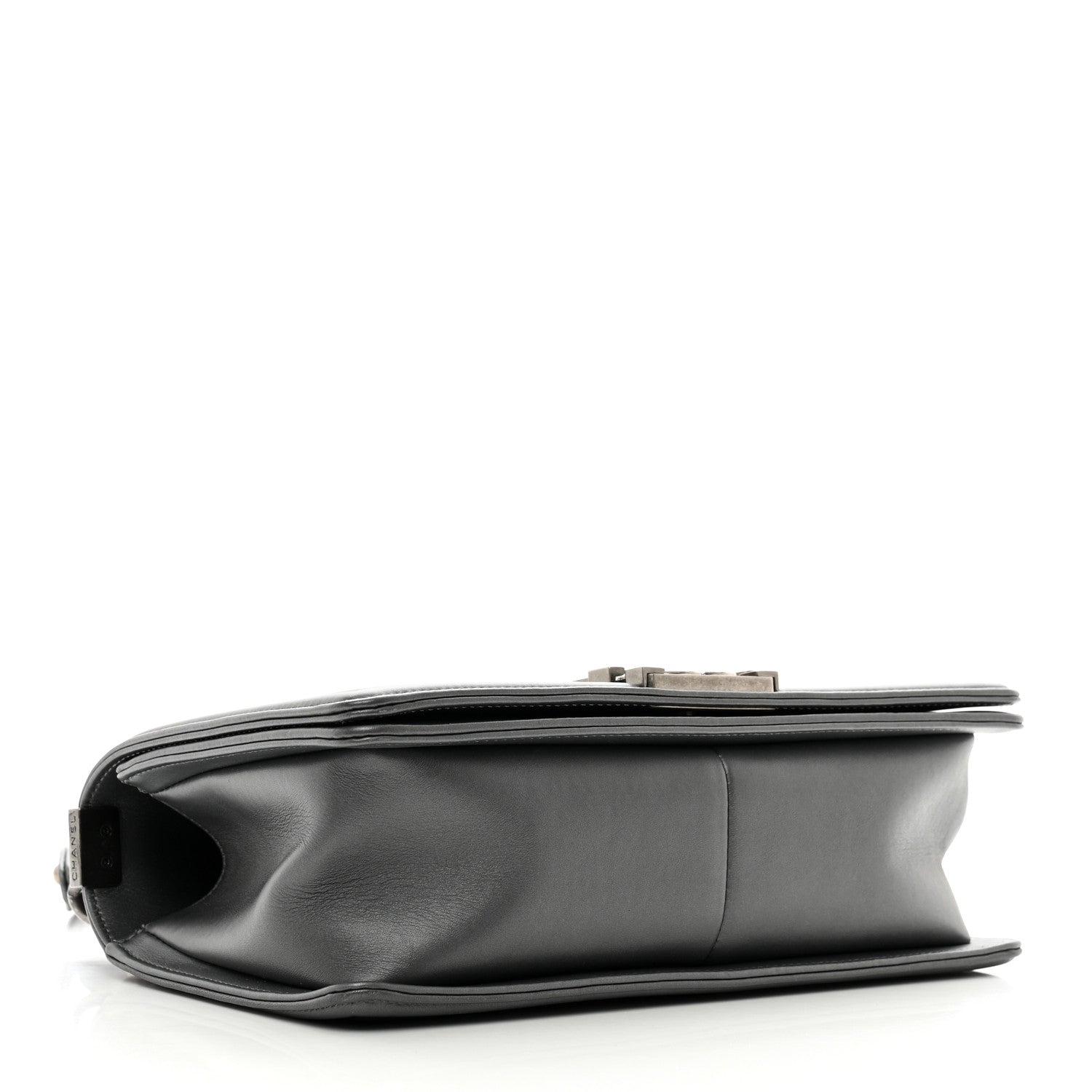 Chanel Lambskin Quilted Medium Boy Flap Dark Grey 4 of 12