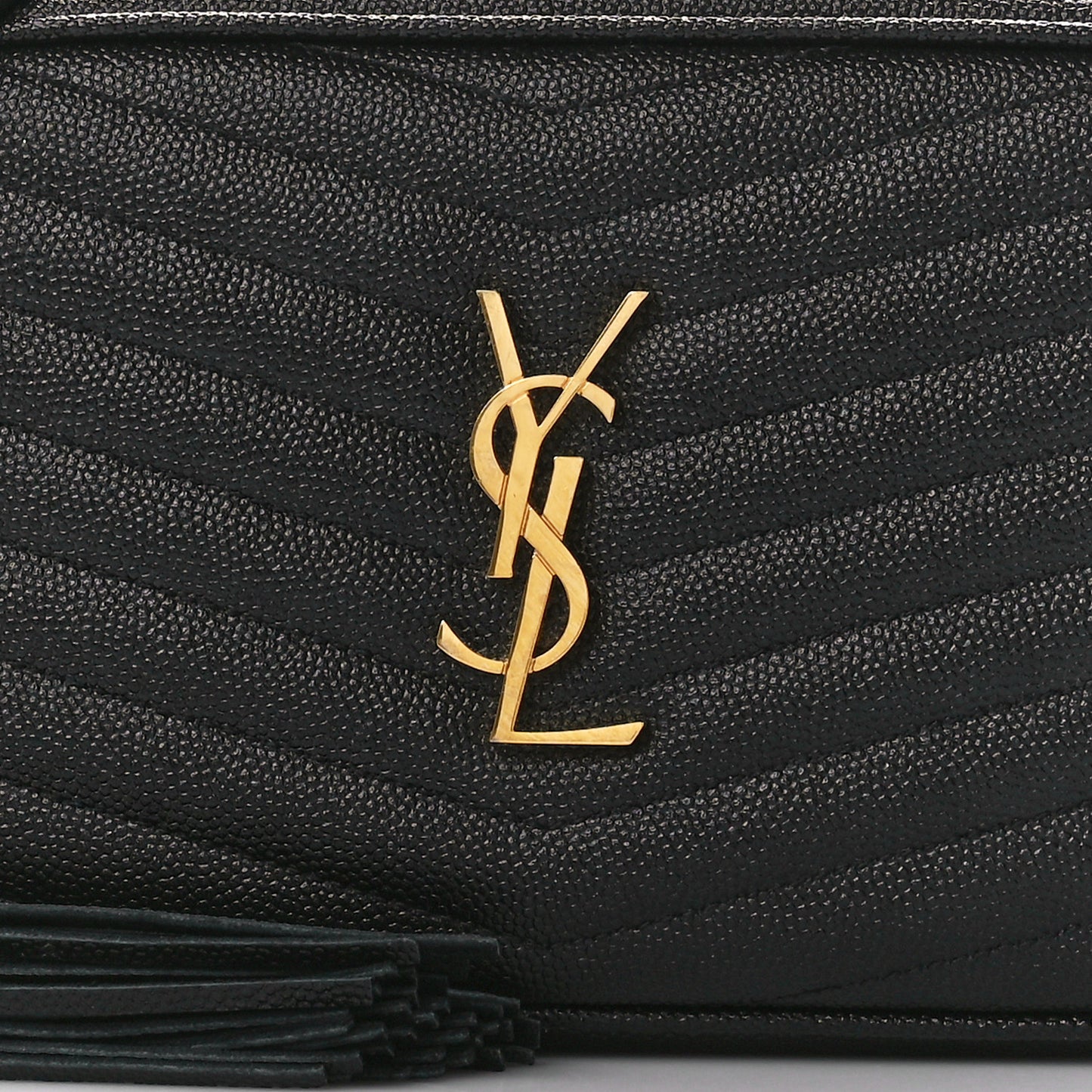 Grain De Poudre Matelasse Monogram Mini Lou Camera Bag Black
