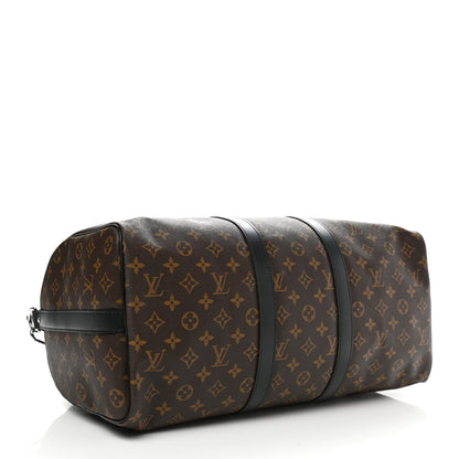 Louis Vuitton Monogram Macassar Keepall Bandouliere 45 4 of 10