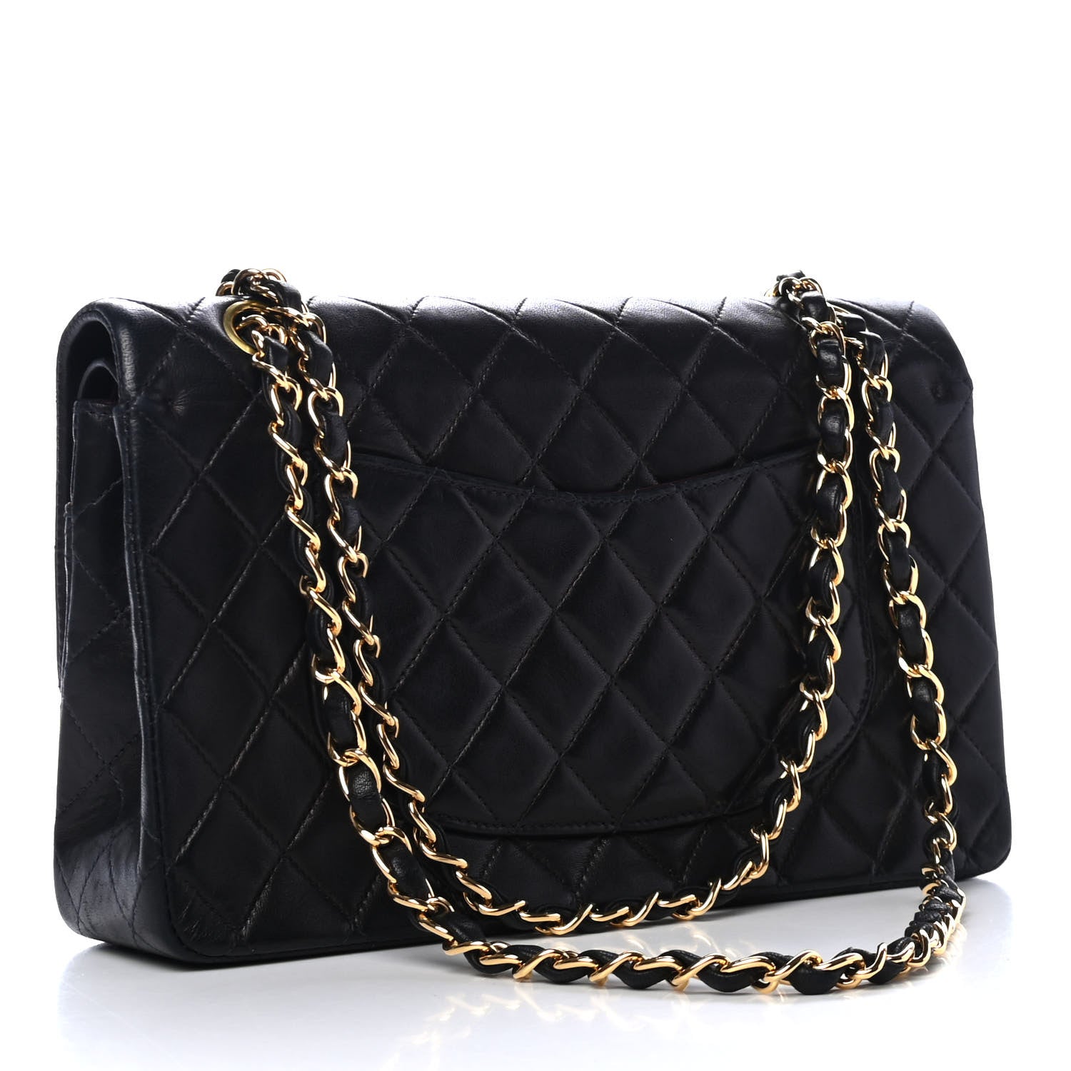 Chanel Lambskin Quilted Medium Double Flap Black 2 of 5