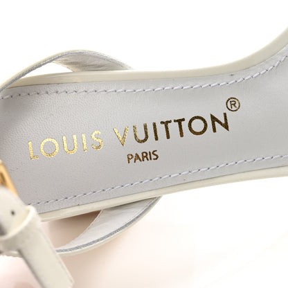 Louis Vuitton Patent Calfskin Shake Platform Sandal 36.5 White 6 of 13