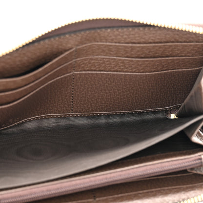 Gucci GG Supreme Monogram Web Ophidia Zip Around Wallet Brown 5 of 9