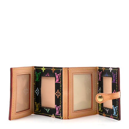 Louis Vuitton Monogram Multicolor 4 Photo Frame Wallet Black 5 of 10
