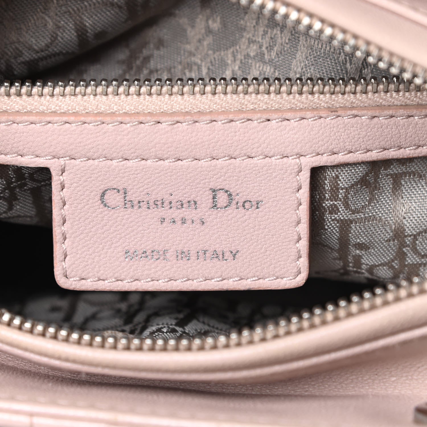Christian Dior Lambskin Cannage Medium Lady Dior Rose Poudre 6 of 13