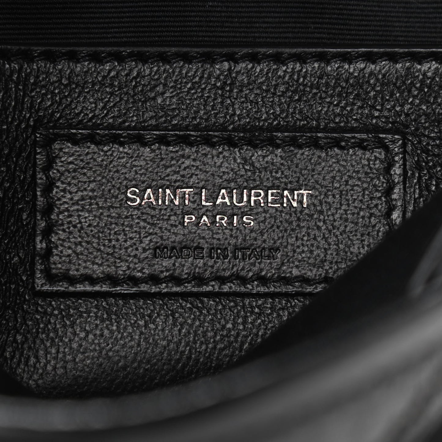 Crinkled Calfskin Matelasse Monogram Baby Niki Chain Satchel Black