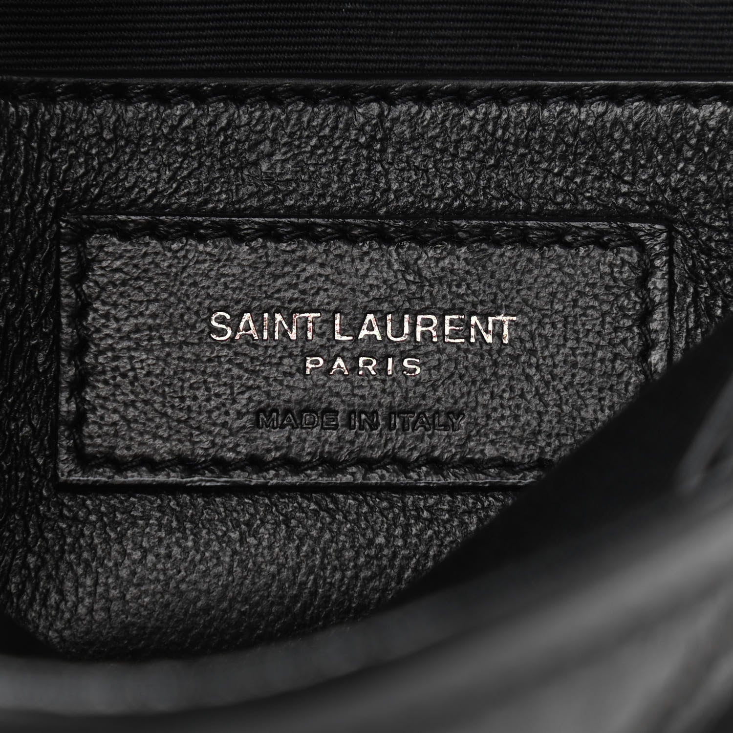 Saint Laurent Crinkled Calfskin Matelasse Monogram Baby Niki Chain Satchel Black 6 of 10