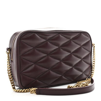 Saint Laurent Lambskin Quilted Mini Camera Bag Hot Wine 3 of 11
