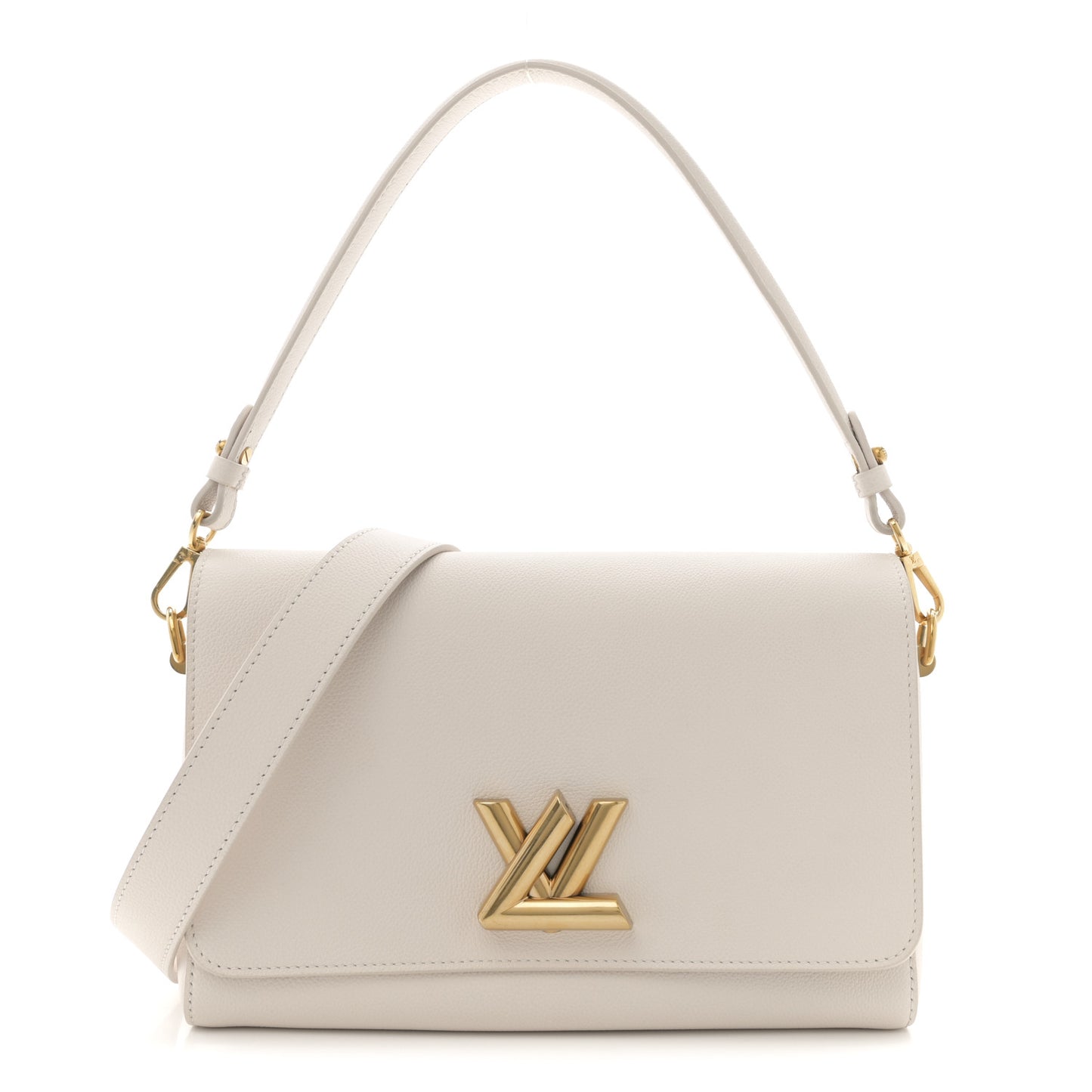 Calfskin Soft Twist Shoulder Bag Quartz