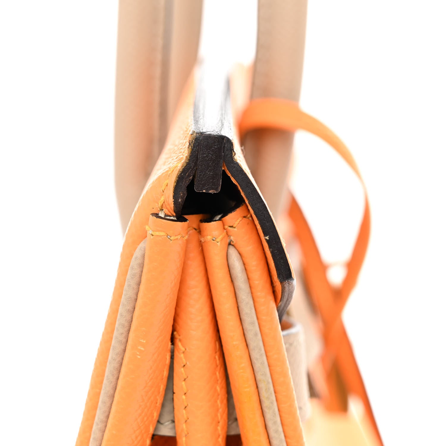 Hermes Epsom Horseshoe Birkin 30 Jaune D'or Trench 12 of 12