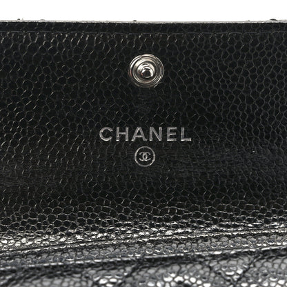 Chanel Caviar Quilted Flap Card Holder So Black 6 of 9