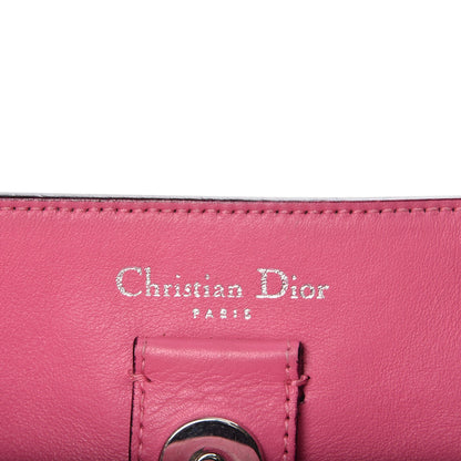 Christian Dior Smooth Calfskin Medium Tri-Color Diorissimo Bag Navy Pink 10 of 21
