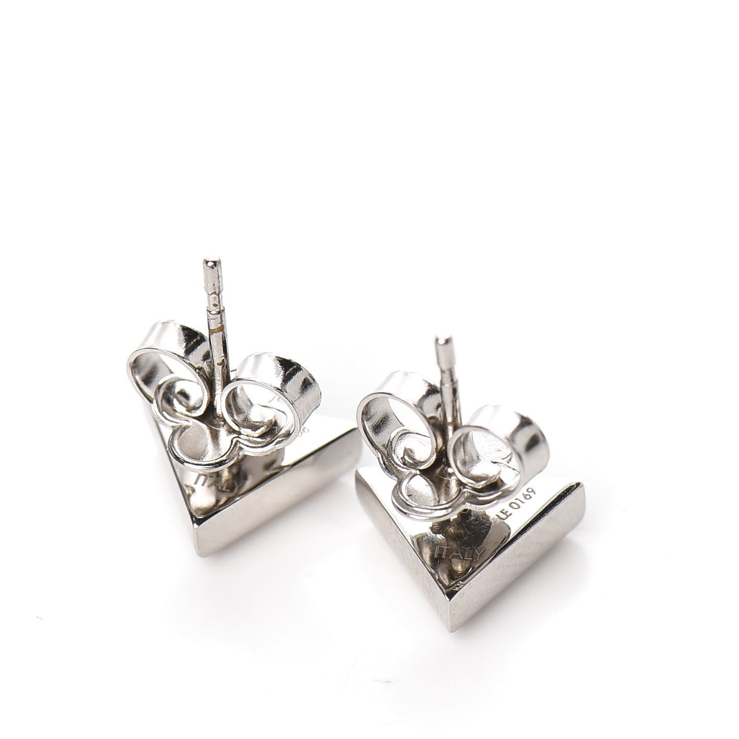 Essential V Stud Earrings Silver