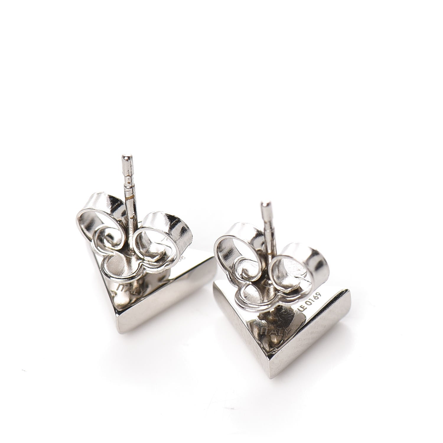 Louis Vuitton Essential V Stud Earrings Silver 4 of 6