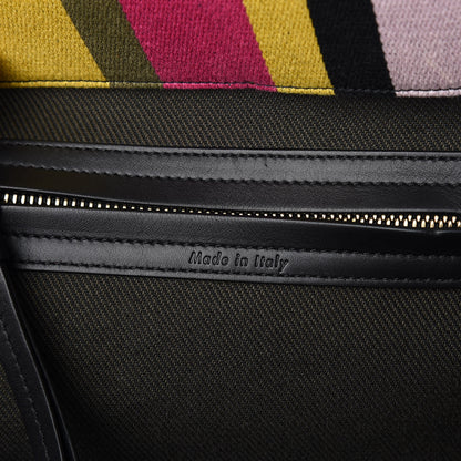 Celine Canvas Striped Medium Phantom Luggage Multicolor 8 of 12