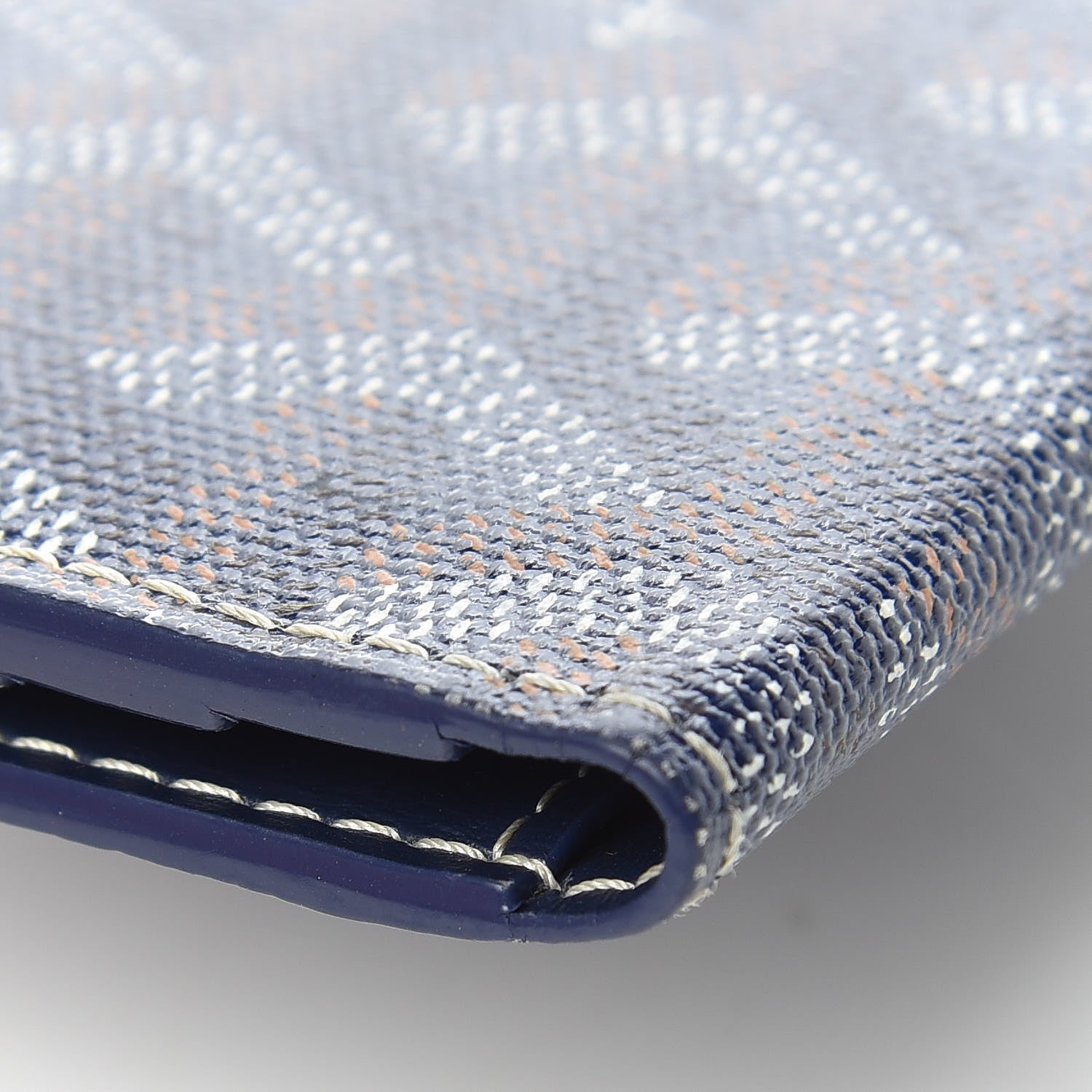 Goyard Goyardine Saint Marc Folding Card Case Navy 8 of 12
