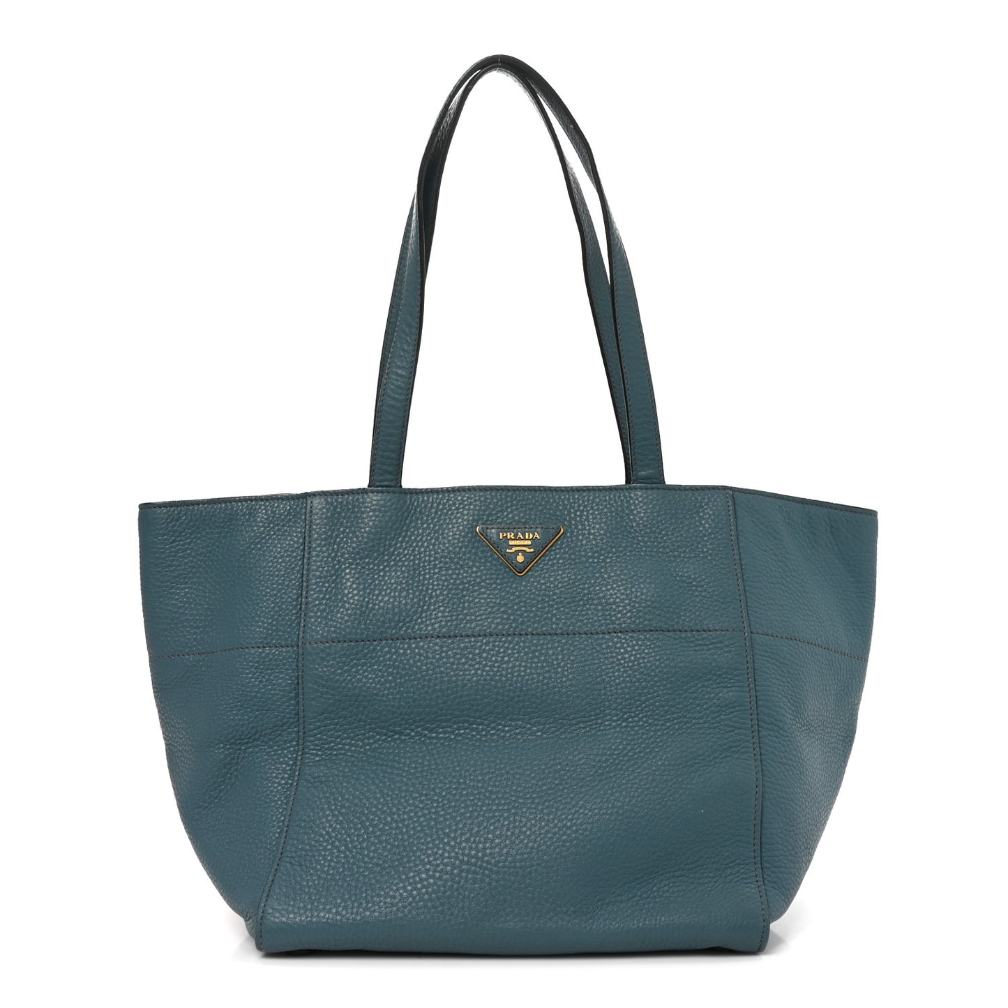 Vitello Daino Shopping Tote Marine