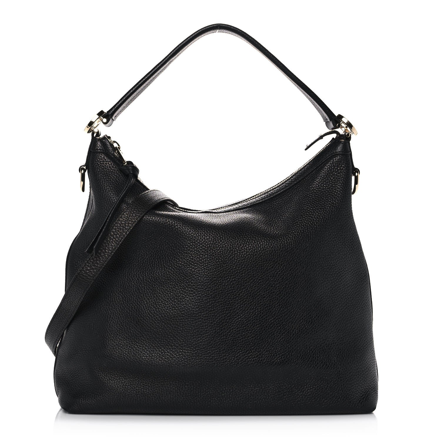 Gucci Pebbled Calfskin Small Miss GG Hobo Black 1 of 12