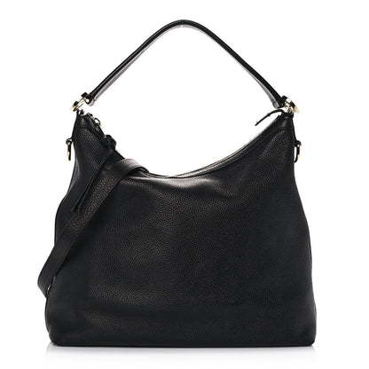 Gucci Pebbled Calfskin Small Miss GG Hobo Black 1 of 12