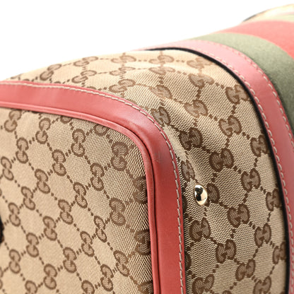 Gucci Monogram Vintage Web Medium Boston Pink 8 of 16