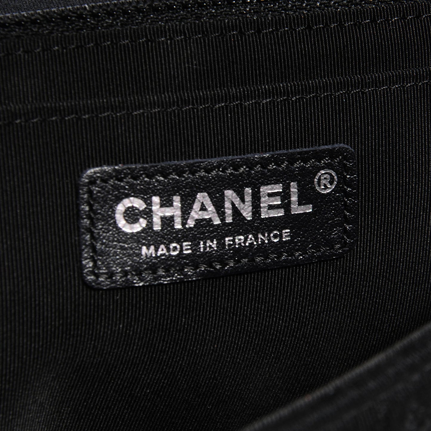 Jersey Embroidered Large Flap Black