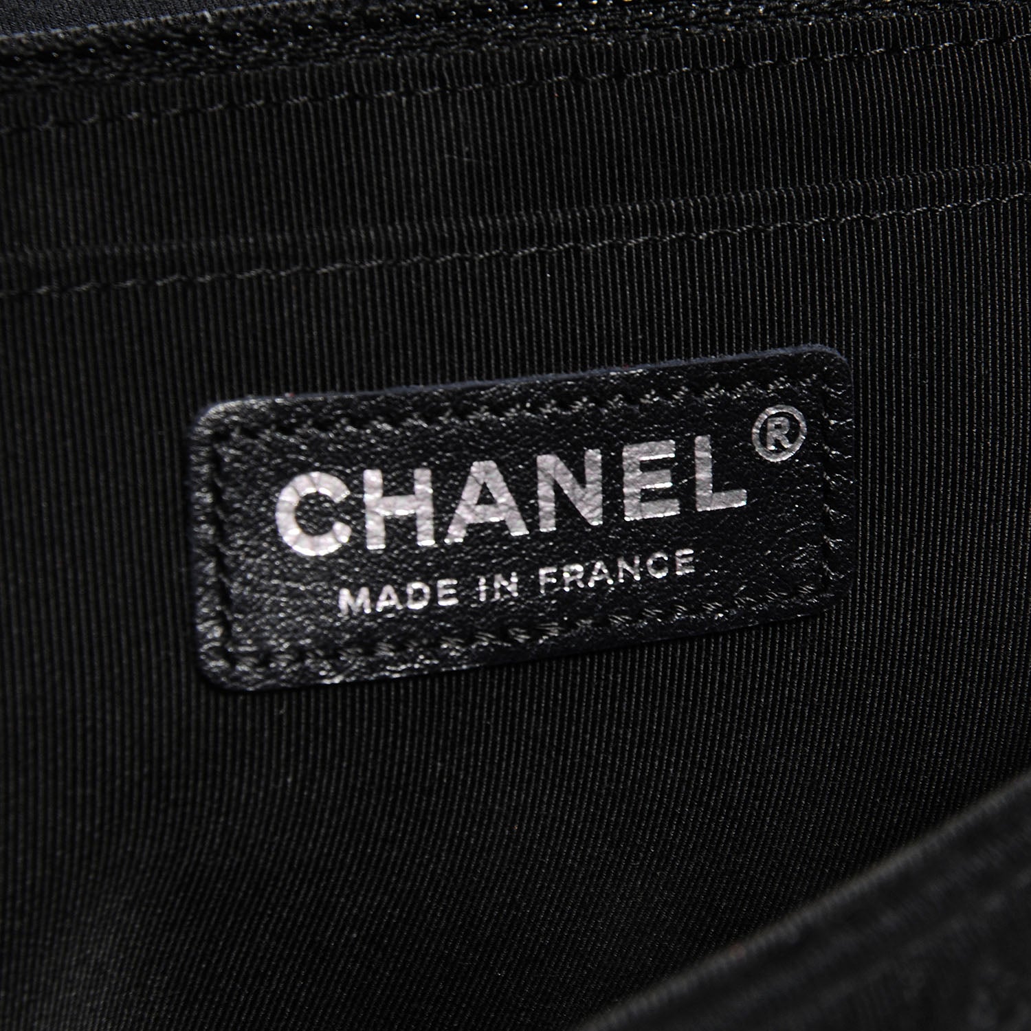 Chanel Jersey Embroidered Large Flap Black 6 of 8