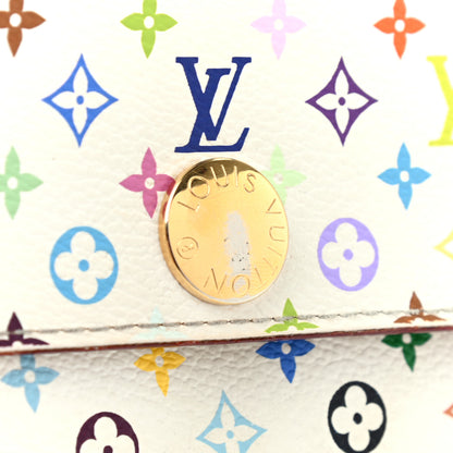 Louis Vuitton Monogram Multicolor Sarah Wallet White 10 of 10