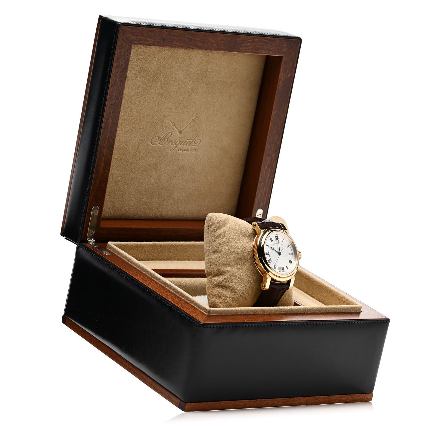 18K Yellow Gold Alligator 39mm Marine Big Date Automatic Watch 5817BA/12/9V8