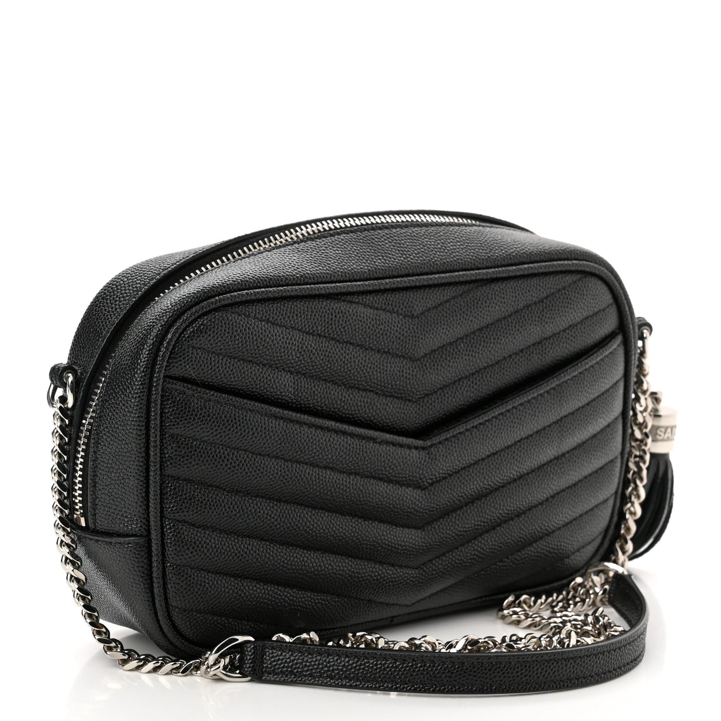 Grain De Poudre Matelasse Monogram Mini Lou Camera Bag Black