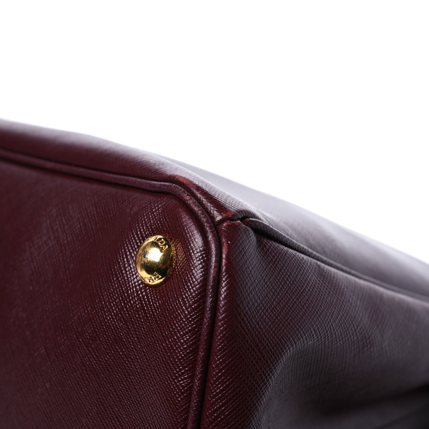 Saffiano Lux Extra Large Galleria Double Zip Tote Cherry
