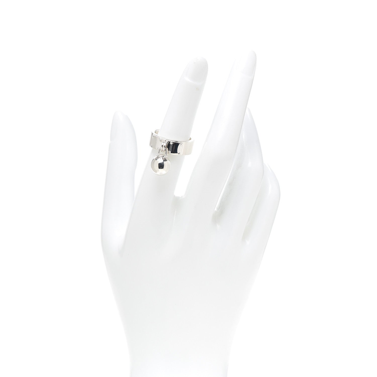 Tiffany Sterling Silver HardWear Ball Dangle Ring 51 5.75 2 of 4