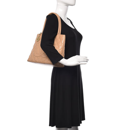 Chanel Caviar Quilted Medallion Tote Beige 2 of 19