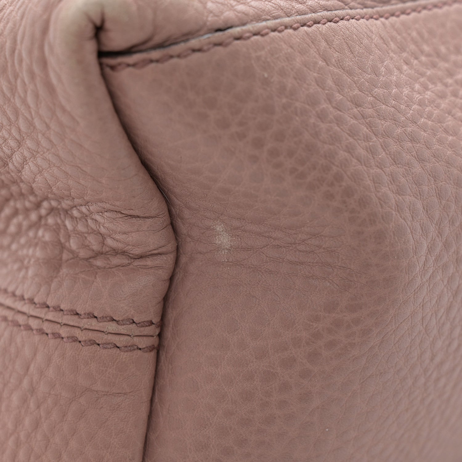 Gucci Pebbled Calfskin Medium Soho Chain Shoulder Bag Antique Rose 14 of 15