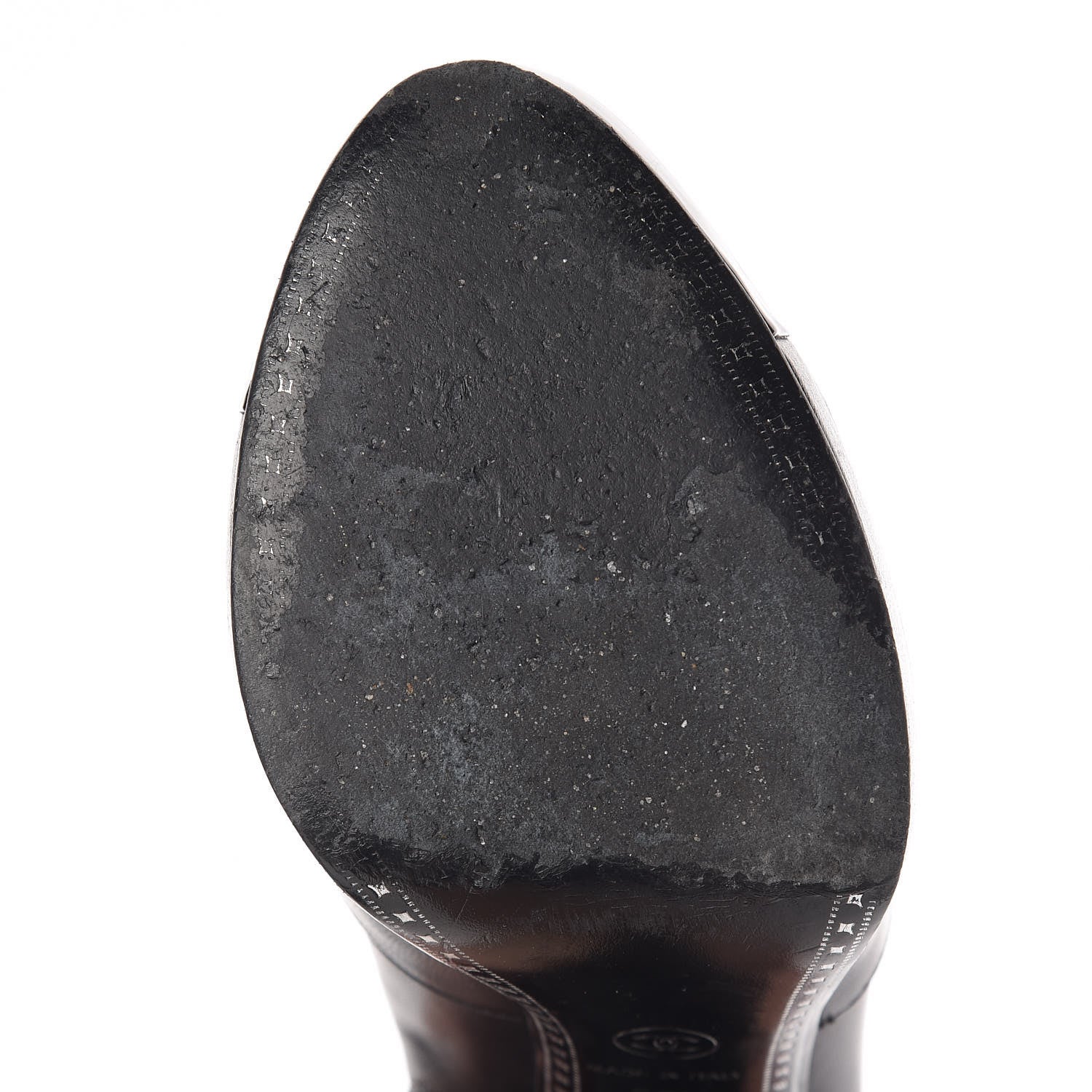 Chanel Goatskin Cap Toe Short Ankle Boots 38.5 Black 11 of 17