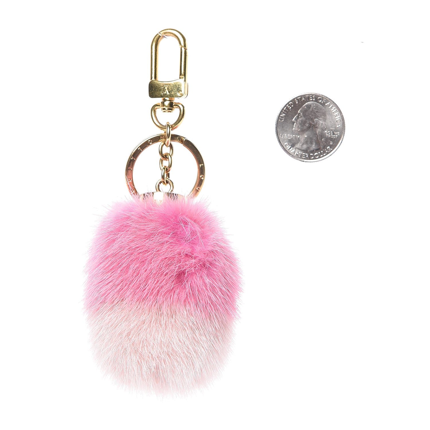 Louis Vuitton Mink Fluo Bubble Bag Charm Key Holder Pink 2 of 3