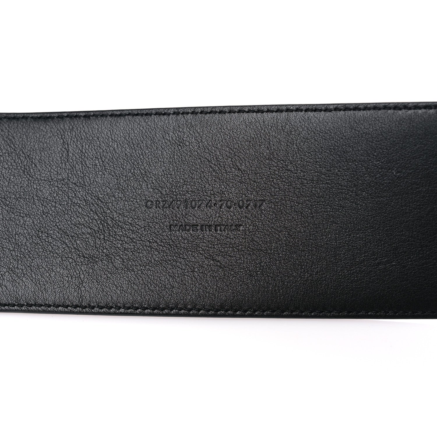 Saint Laurent Calfskin Crystal Monogram Belt 70 28 Black 3 of 6