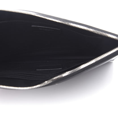Saint Laurent Calfskin Monogram iPad Case Black 5 of 8
