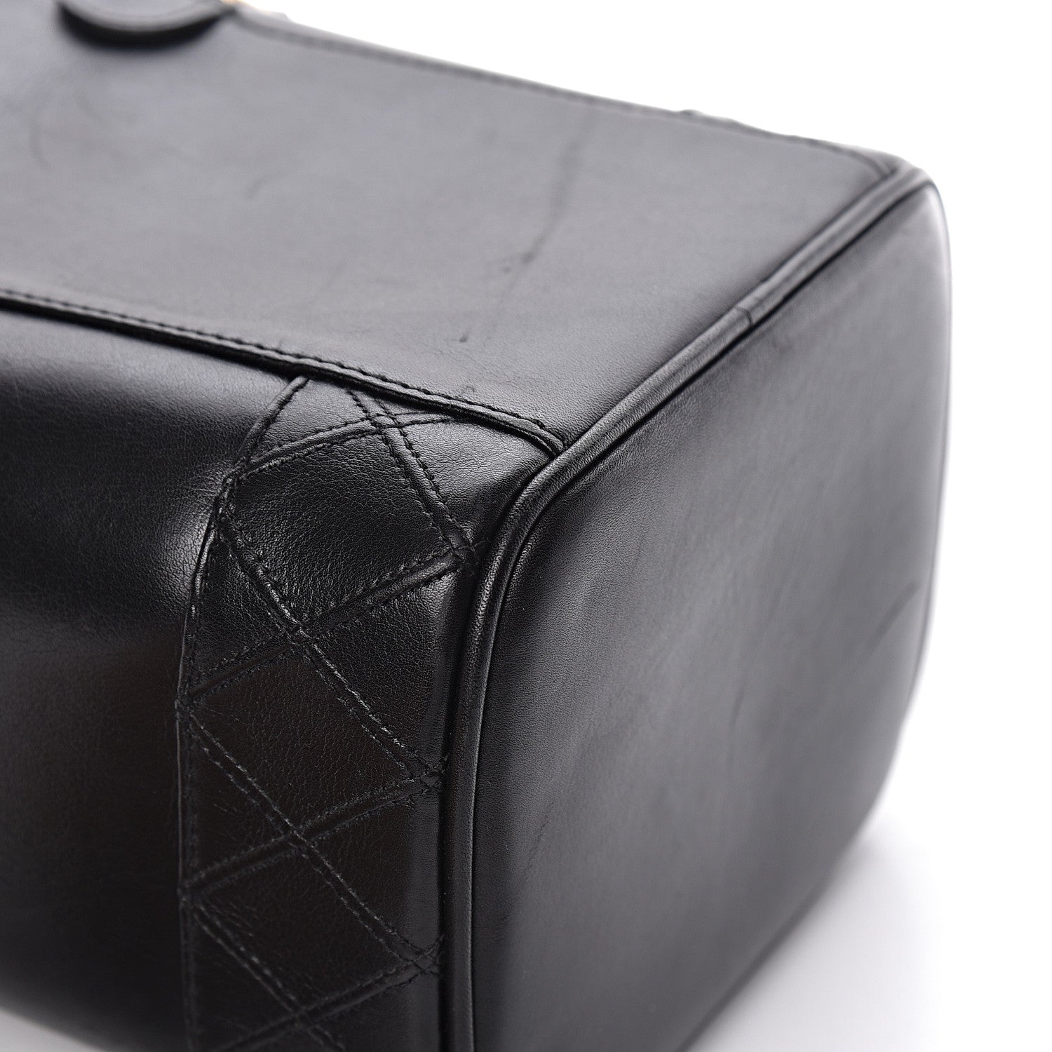 Chanel Lambskin Vanity Cosmetic Case Black 11 of 16