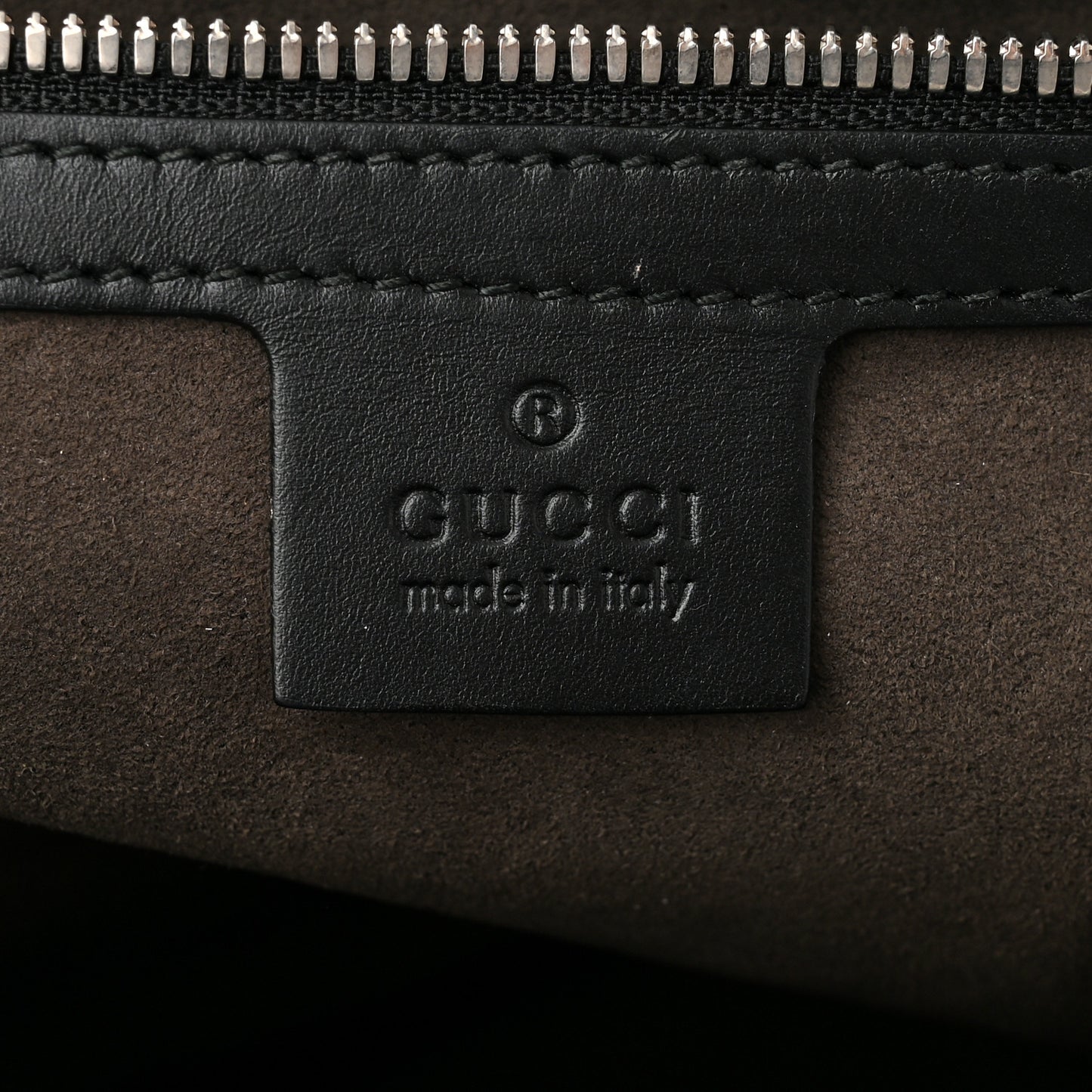 Guccissima Signature Medium Double Buckle Flap Messenger Bag Black