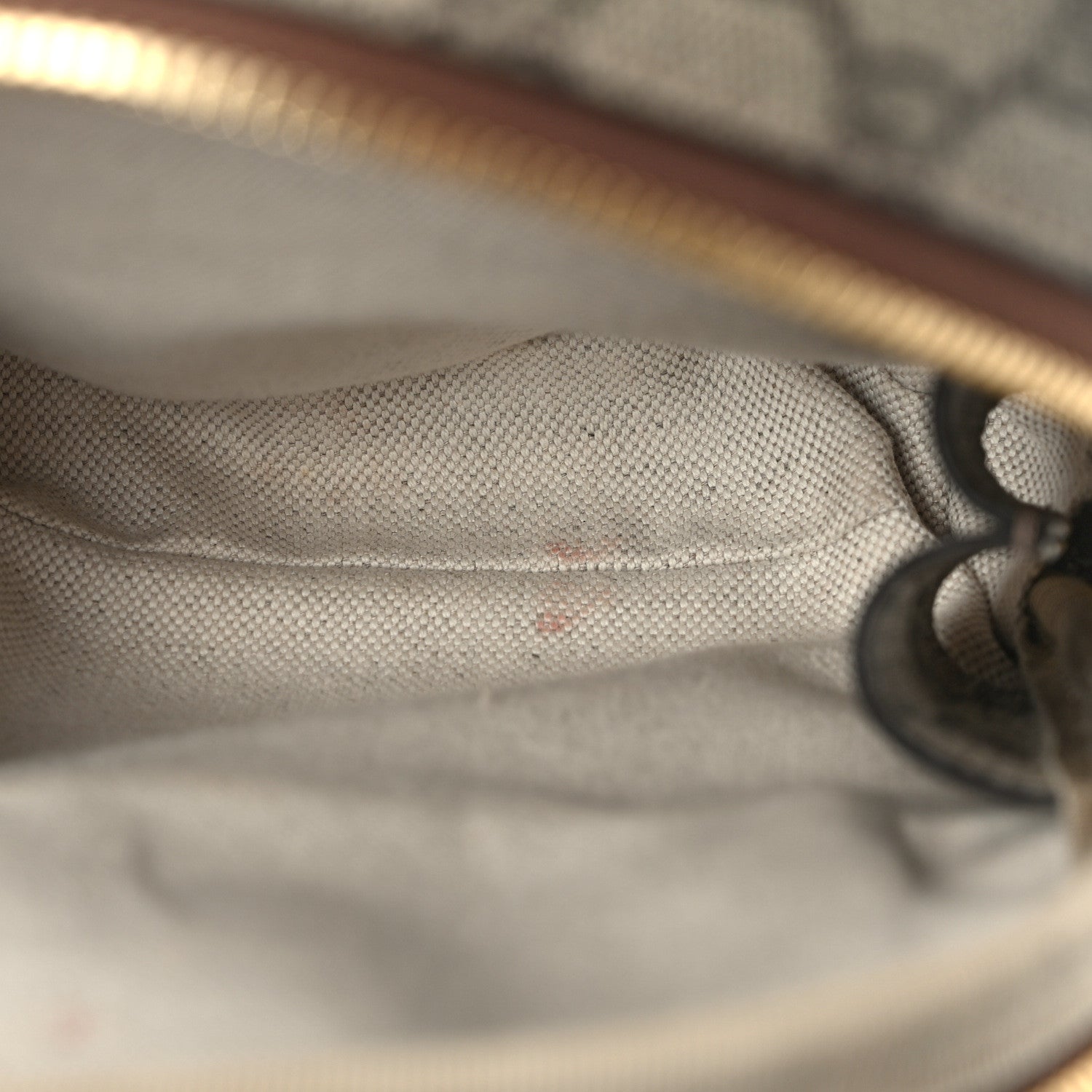 Gucci GG Supreme Monogram Azalea Calfskin Retro Interlocking G Multi-Function Bag Beige Ebony Brown Sugar 12 of 14