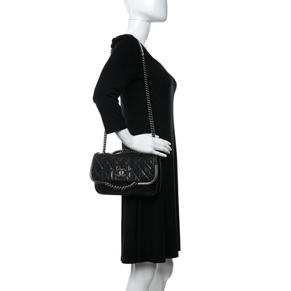 Chanel Glazed Calfskin Quilted Flap Black 2 of 11