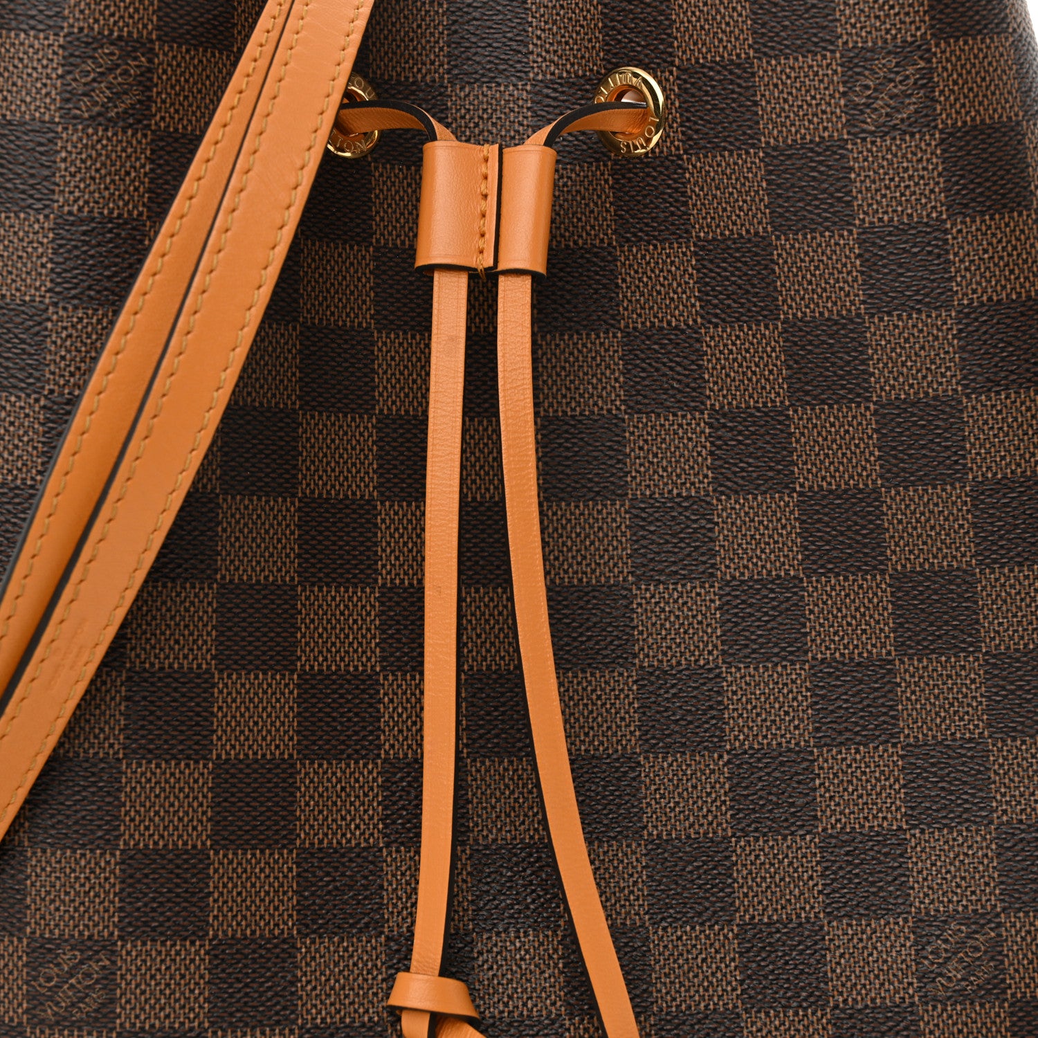 Louis Vuitton Damier Ebene Neonoe MM Safran 8 of 11