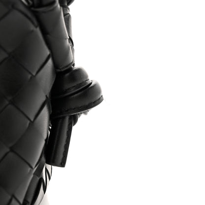 Bottega Veneta Calfskin Intrecciato Small Loop Top Handle Black 12 of 13