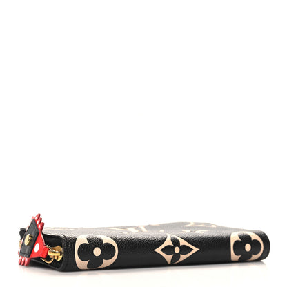Louis Vuitton Empreinte Monogram Giant Crafty Zippy Wallet Black Creme 4 of 6