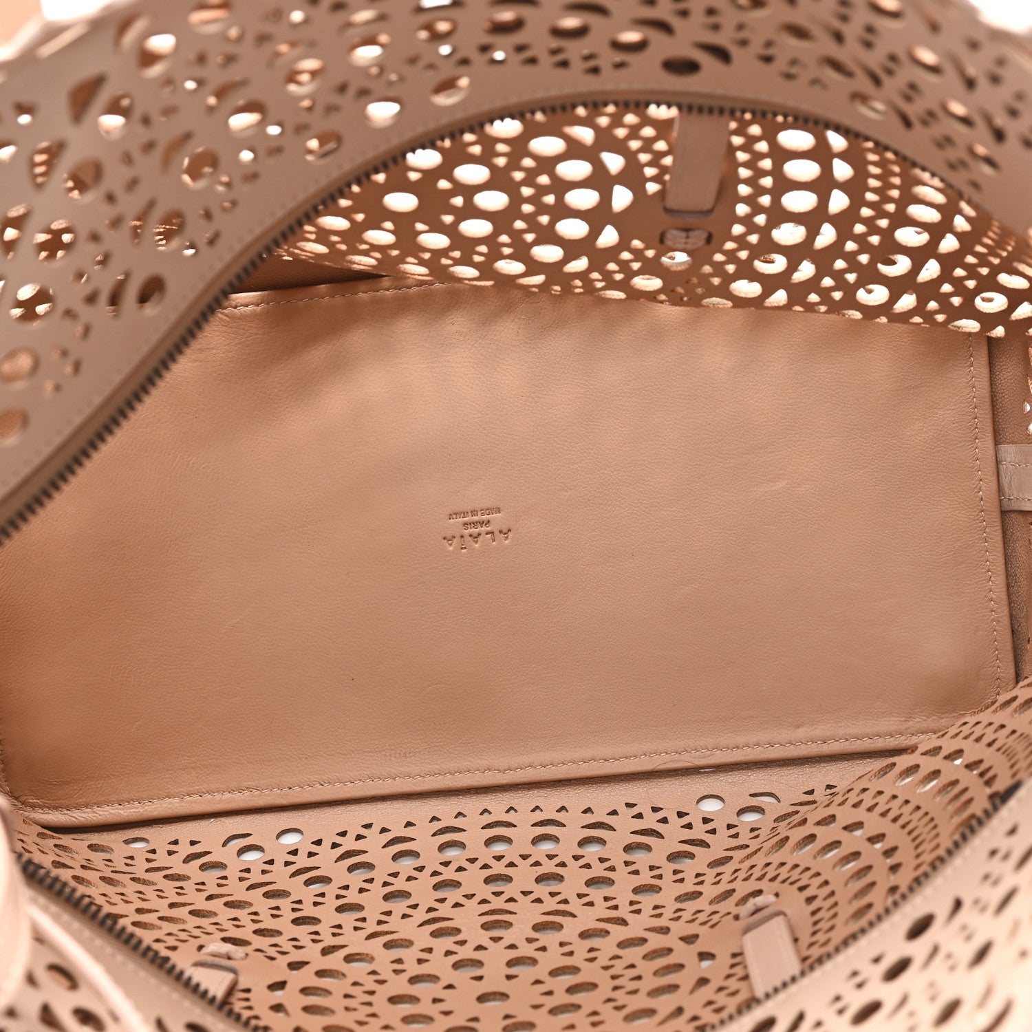 Alaia Calfskin Vienne Tote Sable 6 of 12