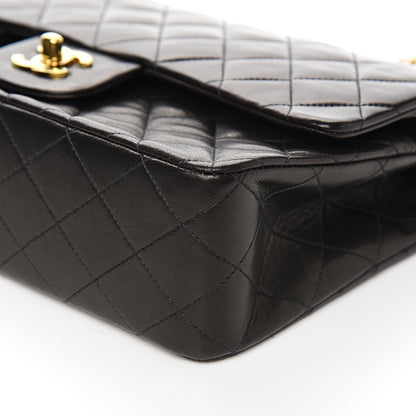 Chanel Lambskin Quilted Medium Double Flap Black 12 of 13